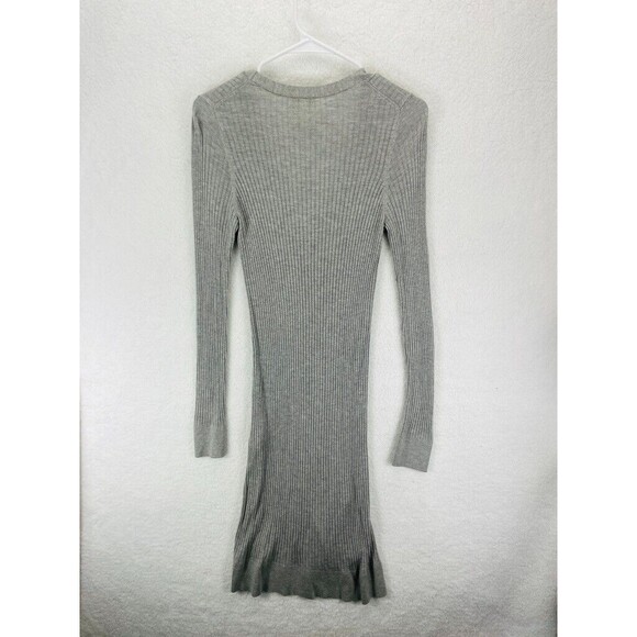 Anthropologie Meadow Rue Cali Cardigan Women’s Size S Gray Ribbed Button Duster - Picture 8 of 8